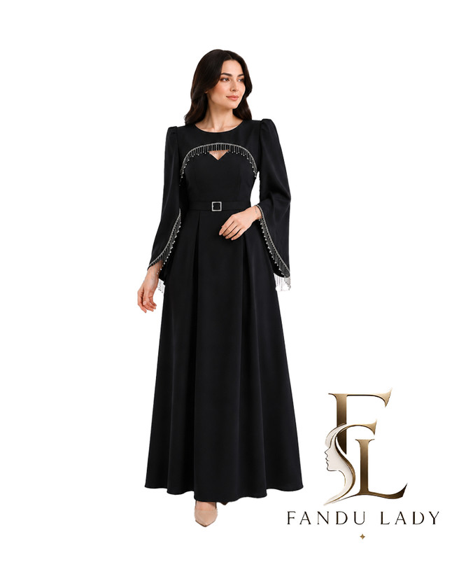 پیراهن مجلسی بلند زنانه مدل جواهر