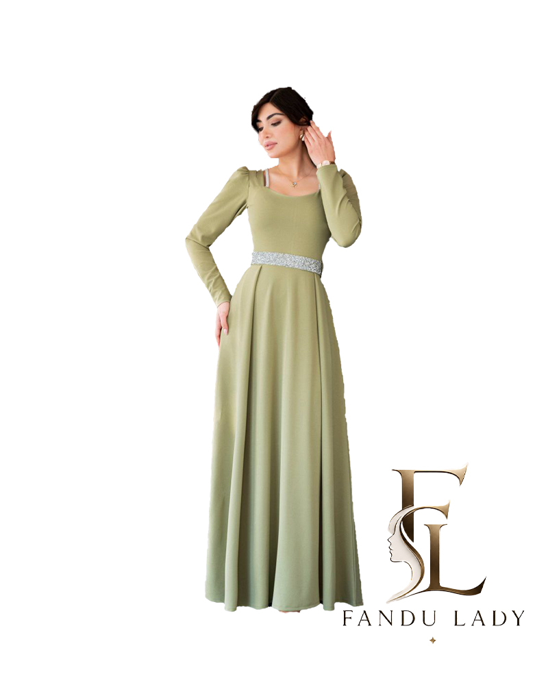 پیراهن مجلسی بلند  زنانه مدل بابونه
