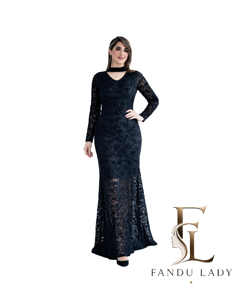 پیراهن مجلسی ماکسی زنانه مدل رویال